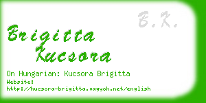 brigitta kucsora business card